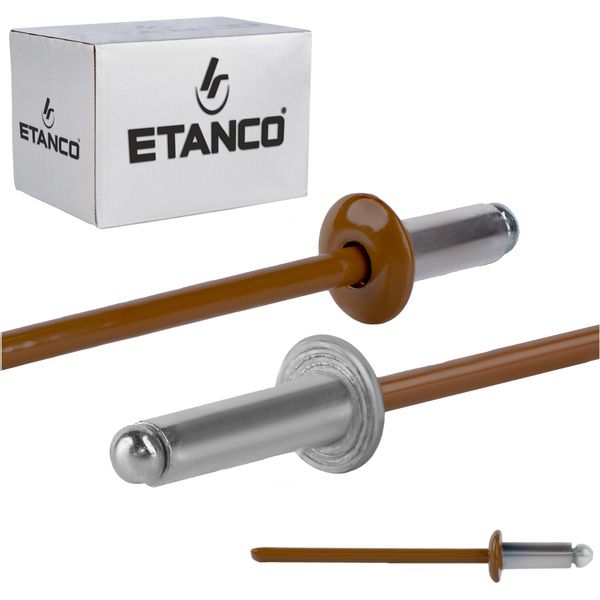 Rivetti Aperti In Alluminio 3,2X8Mm RAL8003-image