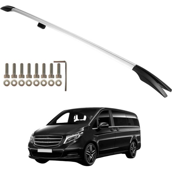 Barre Portatutto Mercedes W447 Vito Viano Lang L3 Dal 2014 Alluminio Massiccio-image