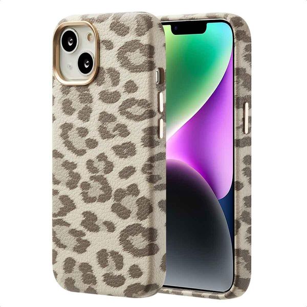 Custodia Iphone 14 Cover Protettiva Sabi Backcover Met Magsafe Ecopelle Beige Selencia-image