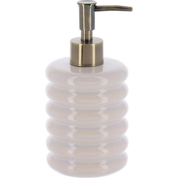 Tendance - Dispenser Per Sapone - Dispenser Per Bagno - 400 Ml - Oliva - Beige-image