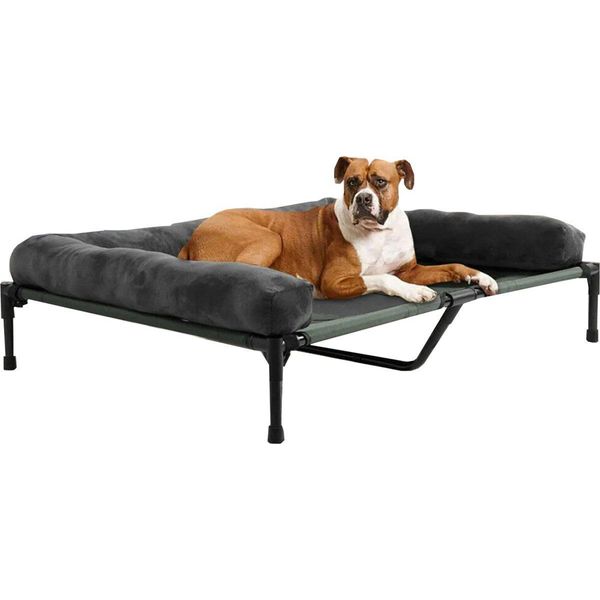 Letto Per Cani Su Gambe - Divano Per Cani Xxl - 110 × 80 Cm - Cestino Per Cani - Panchina - Letto Ortopedico Per Cani - Lettino Lounger-image