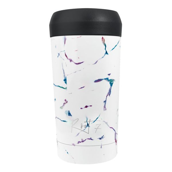Root7 - Tazza Termica Per Caffè 360 Ml A Prova Di Perdite - Tazza Isolata Per Tè, Tazza Termica Per Caffè Da Portare Via, Rivestimento In Ceramica, Tazza Termica Per Caffè, Tazza Per Caffè - Tazza Termica In Marmo Magico-image