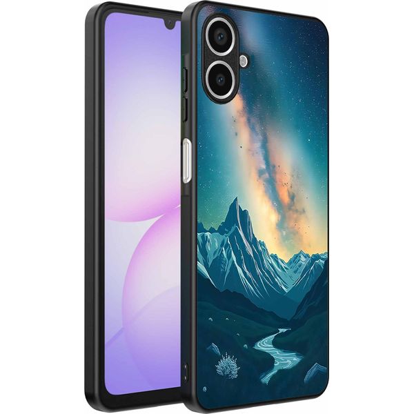 Adatto Per La Custodia Del Telefono Samsung Galaxy A07 Con Impronta Del Cielo Stellato - Custodia Backcover In Tpu Con Design Spaziale E A Forma Di Via Lattea - Smartphonica-image