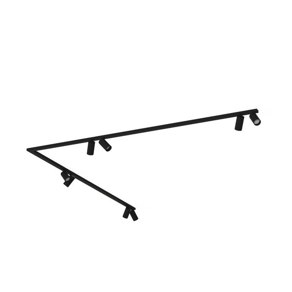 Nowodvorski Mono Corner 7723 Lampada Da Parete A Soffitto A Strisce Led In Acciaio, Nero-image