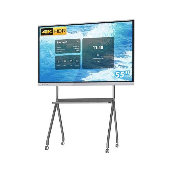 Lavagna Intelligente Con Monitor Touchscreen Da 55 Pollici, Lavagna Interattiva 4K, Schermo Android Touchscreen, Display Digital Signage Per Ufficio, Aula, H-image