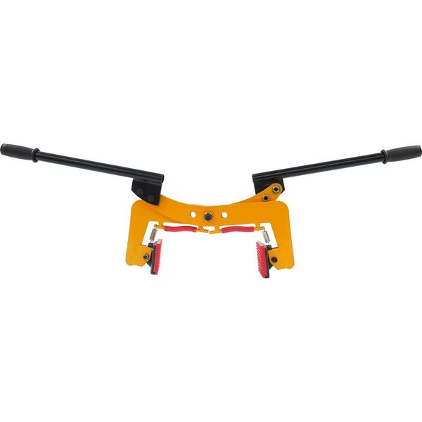Pinza Di Sollevamento Per Lastre Di Pietra/Legno - Doppia Impugnatura - Capacità Di Carico 280 Kg - Apertura Ganasce 8-30 Cm - Acciaio Q355 E Gommapoliuretano- Per Pietra E Legno - Giallo/Nero-image