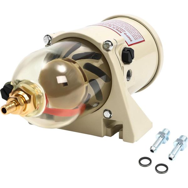Filtro Carburante Diesel Con Separatore D'acqua - 500FG/500FH - Lega Di Alluminio - Per Barche E Camion - - Giallo-image