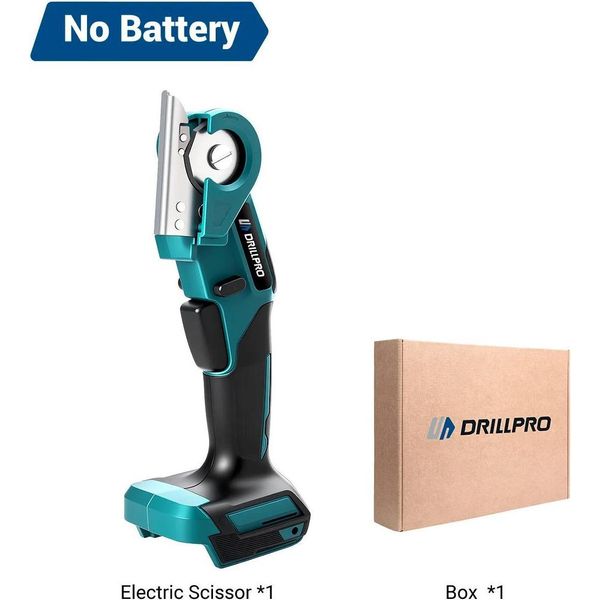 Forbici Elettriche - 80 W - Senza Batteria - Spessore Di Taglio 6 Mm - Basse Vibrazioni - Motore A Spazzole - Spina Ue - Arancione/Nero-image