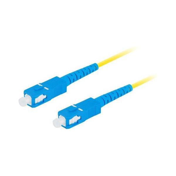 Lanberg Sm SC/UPC-SC/UPC Simplex Cavo Patch In Fibra Ottica 3,0Mm Lszh G657A1 5M Giallo-image