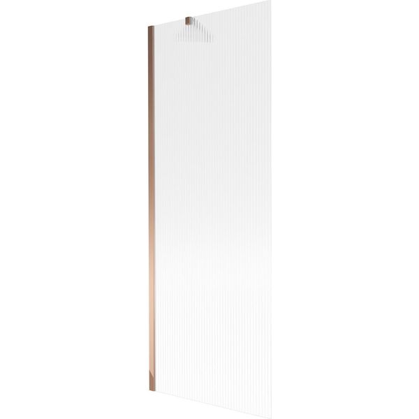 Mexen Next Paratia Per Vasca Da Bagno A 1 Anta 70 X 150 Cm, Strisce, Oro Rosa - 895-070-000-00-09-60-image