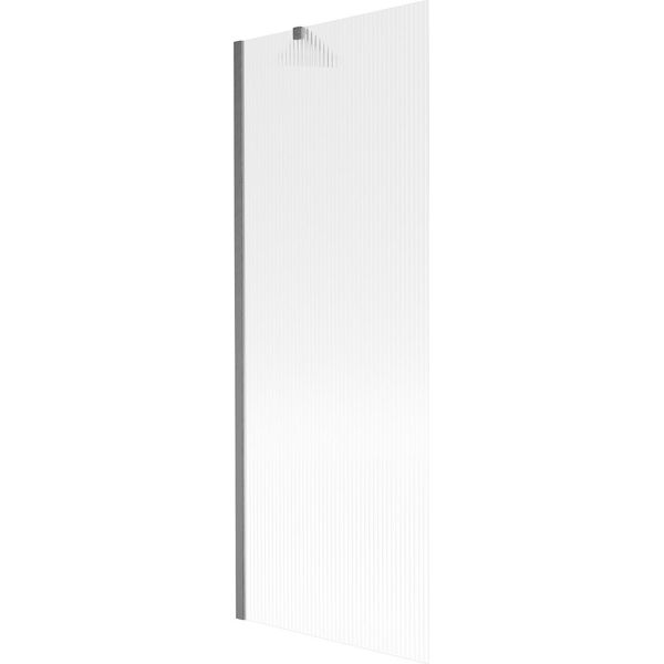 Mexen Next Paratia Per Vasca Da Bagno 1 Anta 70 X 150 Cm, Strisce, Grigio Canna Di Fucile Spazzolato - 895-070-000-00-09-66-image