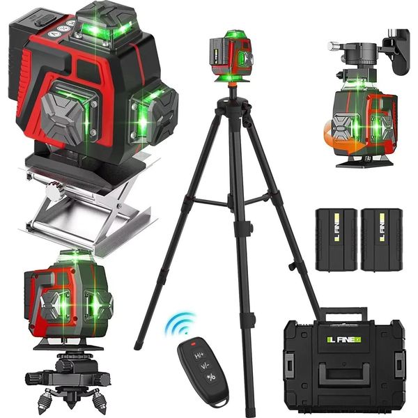 Livella Laser, Copertura A 360 Gradi, Funzione Di Autolivellamento, Con Treppiede, Con Treppiede-image