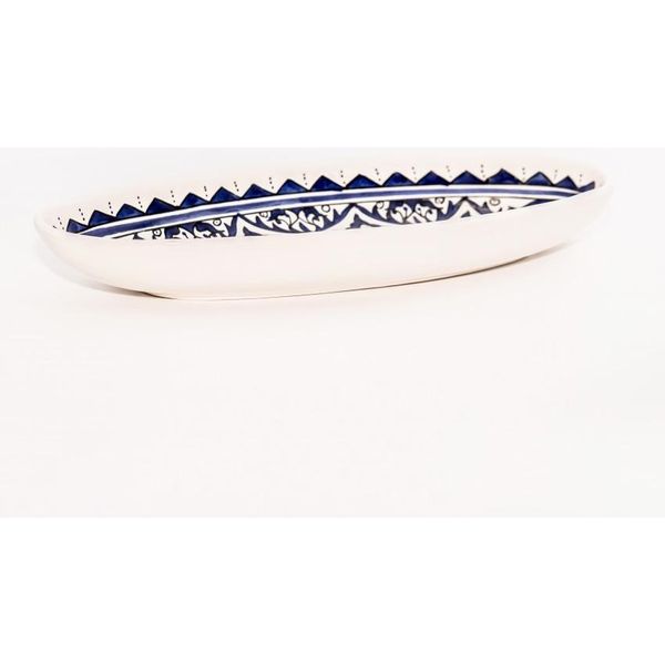 Piatto Ovale Nejma Blu - L 40 Cm-image