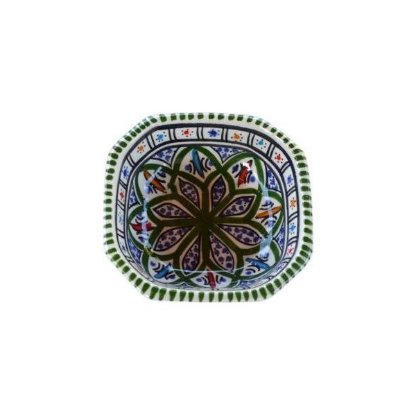 Piatto Ottagonale Bakir Verde - L 11 Cm-image