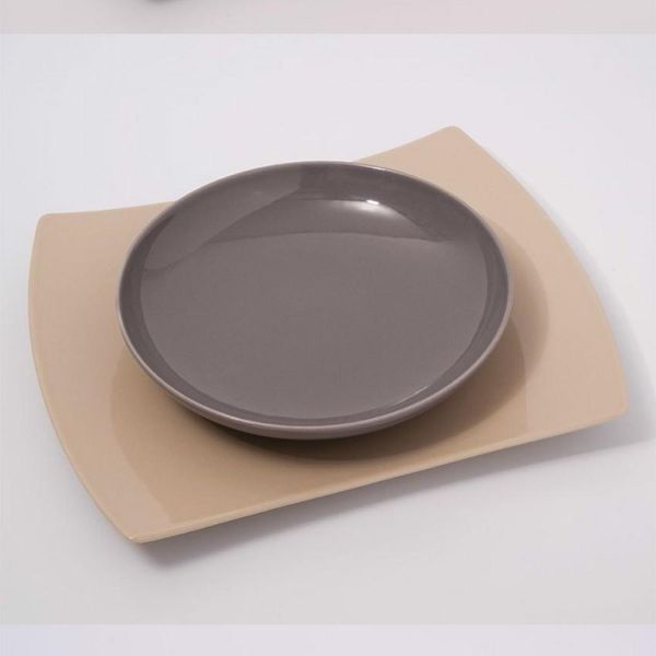 Piatto Rettangolare In Porcellana Color Crema - L 31 Cm - Tokio-image