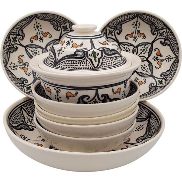 Set Di Couscous Nero Marocchino - 6 Persone-image