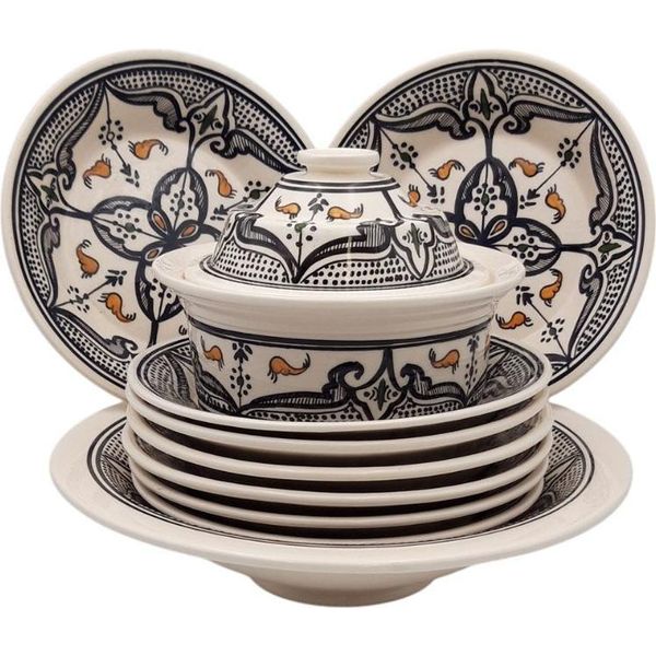 Set Di Couscous Nero Marocchino - 8 Persone-image