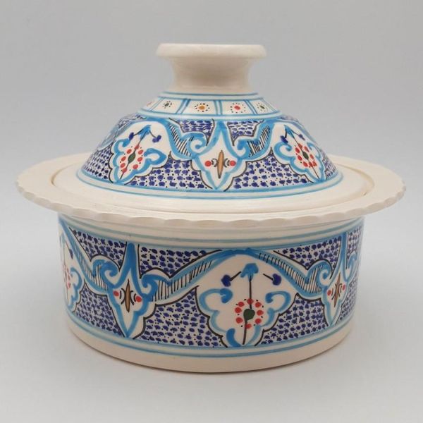 Casseruola Querouana Marocchina Turchese - P 25 Cm-image