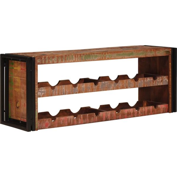 Syfax™ Portabottiglie 100 X 45 X 33 Cm Legno Massello Riciclato-image