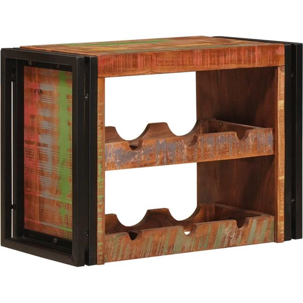 Syfax™ Portabottiglie 100 X 45 X 33 Cm Legno Massello Riciclato-image