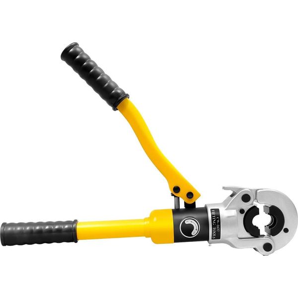 Utensile Di Pressatura Idraulico Per Tubi Pex/Pb - Set Di Pressatura - Forza Di Pressatura 8 T - Inserti 16/20/25/32 Mm (Th) - Valigetta Portautensili 45×10×20 Cm - Giallo-image