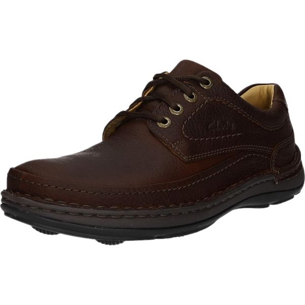Clarks Scarpe Uomo Scarpe Basse Stringate Nature Three Mogano, Numero Di Scarpe: 44,5-image
