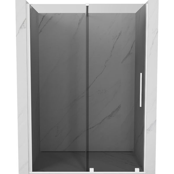 Mexen Velar Porta Doccia Scorrevole 140 Cm, Grafite, Bianco - 871-140-000-41-20-image