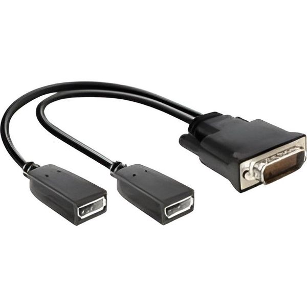 Delock 65354 Delock Dms Kabel DMS-59 -> 2X Displayport St\Bu 0.25M-image