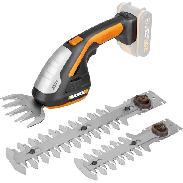 Cesoie Per Erba E Arbusti A Batteria Worx WG801E.9, Powershare 20V (Senza Batteria)-image