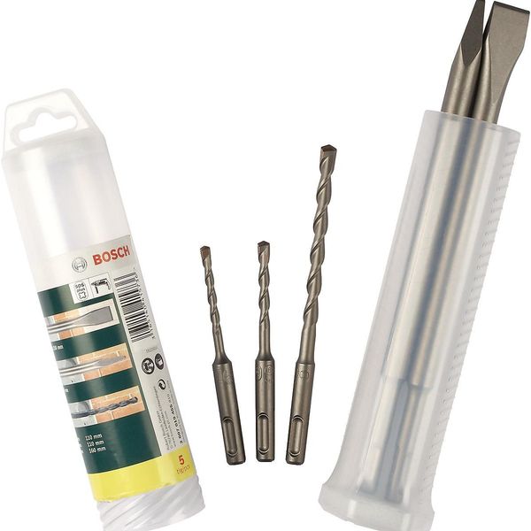 Set Di Punte Per Trapano A Scalpello E Martello Con Sds Plus, 5 Pezzi, 5 - 8-image