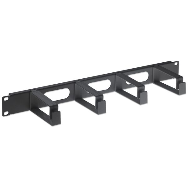 Gestione Dei Cavi Intellinet Per Armadi 19Z Da 48,3 Cm 1 U Per Un Cablaggio Ordinato Nero 4 Grandi Anelli Di Plastica-image