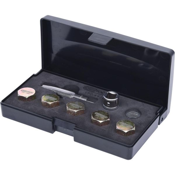 Ks Tools Set Di Riparazione Della Filettatura Del Tappo Di Scarico Dell'olio, 12 Pezzi M14 X 1,5-image