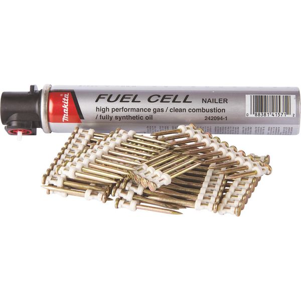 Makita Chiodi Per Calcestruzzo 2,6 X 40 Mm, 1.000 Pz. Con Cartuccia A Gas Calcestruzzo - 2,6 X 40 Mm - 1.000 Pz.-image