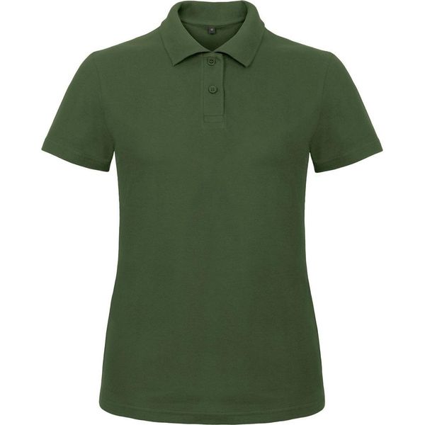 B&C Polo Donna ID.001 / Polo Manica Corta RW3525 (Large) (Verde Bottiglia)-image