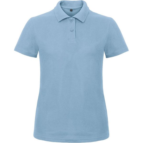 B&C Polo Donna ID.001 / Polo Manica Corta RW3525 (Medium) (Azzurro)-image