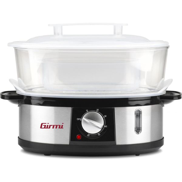 Girmi VP26 Cuocitore A Vapore A 3 Cestelli Nero, Argento Freestanding 750 W-image