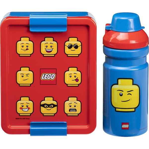 Lego 40580001 Borraccia Lego + Cestino Per Il Pranzo Lunch Set Iconic, Rosso/Blu-image
