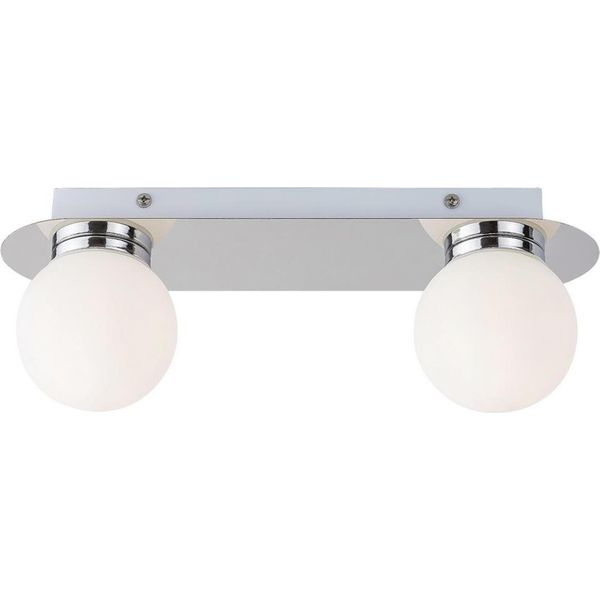 Lampada Da Parete E Soffitto Sfere Bianche G9 Cromo Becca 2111 Rabalux-image