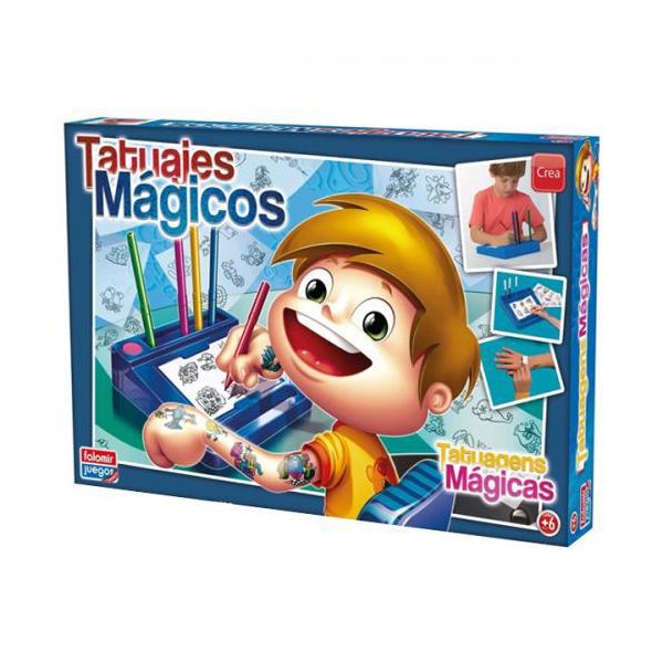Gioco Artigianale Tatuajes Magicos Falomir Blu-image