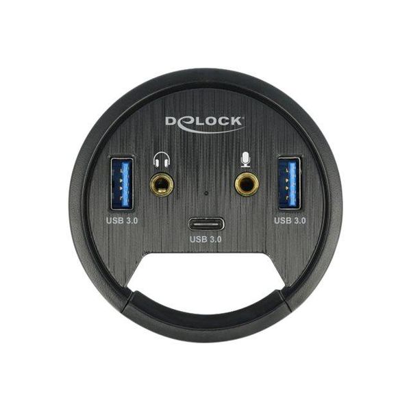 Delock 62794 Delock USB-HUB 3Port 1X Typ-C / 2X Typ-A + Hd-Audio Ports-image