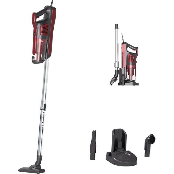 Lentz Aspirapolvere A Bastone 2In1 600 W Aspirapolvere A Bastone Nero/Rosso-image