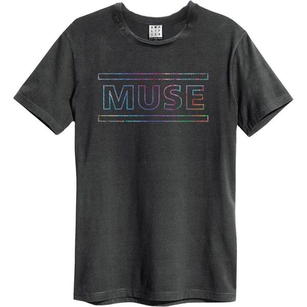 Amplified - Maglietta "Rainbow Logo"" Per Bambini/Donne Unisex GD375 (2XL) (Antracite)"-image