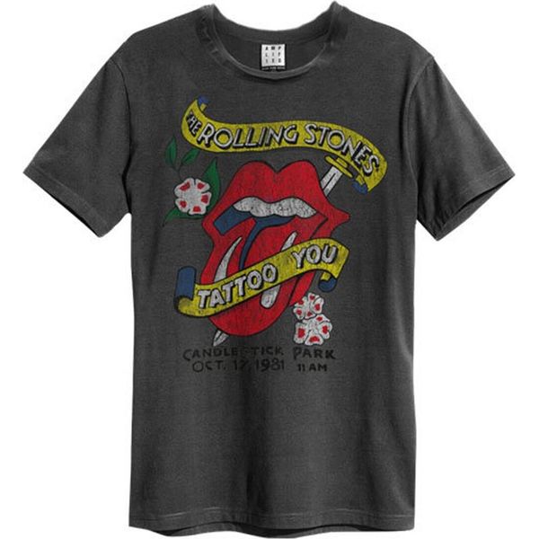 Amplified - Maglietta "Tattoo You"" Per Uomo/Donna Unisex GD373 (L) (Charcoal)"-image