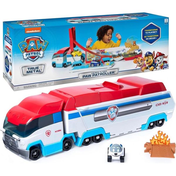Paw Patrol - Pattugliatore A Zampe Con Robodog, Per Veicoli In Vero Metallo-image