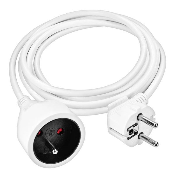 Solight Cavo Di Prolunga Bianco - Connettore, 1 Presa, 3 M PS03-image