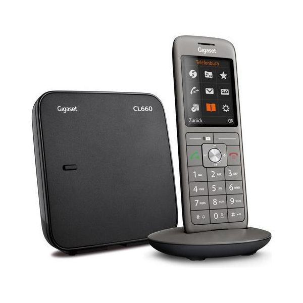 Gigaset CL660 Telefono Cordless Dect Antracite Display 2.4" Vivavoce Rubrica 400"-image