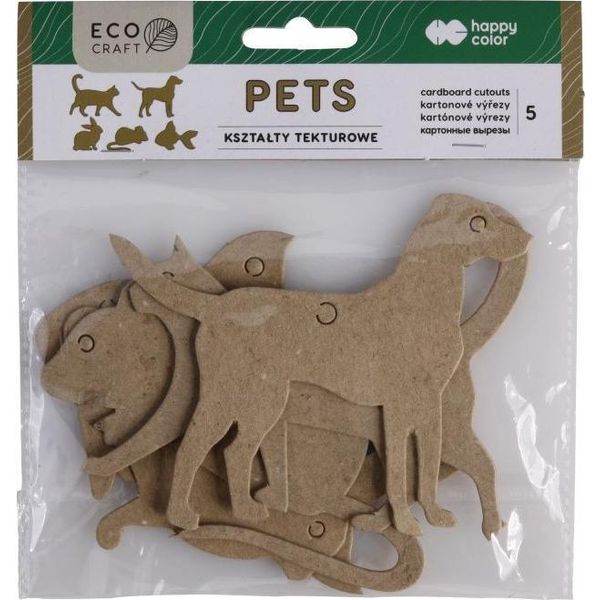 Forme Di Cartone Happy Color 5 Pz Animali Domestici-image