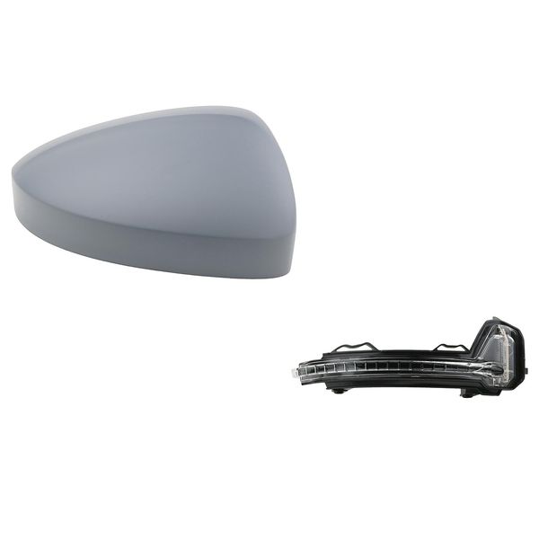 Johns, Calotta Specchietto + Indicatore Specchietto A Led Adatto Per Vw Tiguan Ad 01/16- Lato Destro. 5NA949102 5NA949102A 5NA857538 5NA857538GRU-image