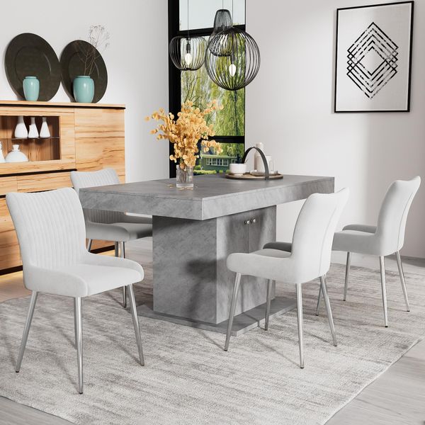 Sedie Per Sala Da Pranzo, Set Di 4 Sedie Per Sala Da Pranzo, Imbottitura In Velluto, Sedia In Velluto, Set Di 4 Sedie, Sedia, Sedia Imbottita, Set Di 4 Sedie Imbottite, Sedia Da Lavoro, Sedia Da Cucina-image