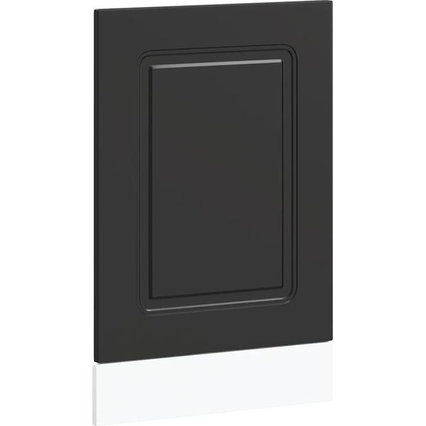 Vidaxl Coperchio Per Lavastoviglie Kalmar Black 45X1,5X67 Cm Materiale A Base Di Legno-image
